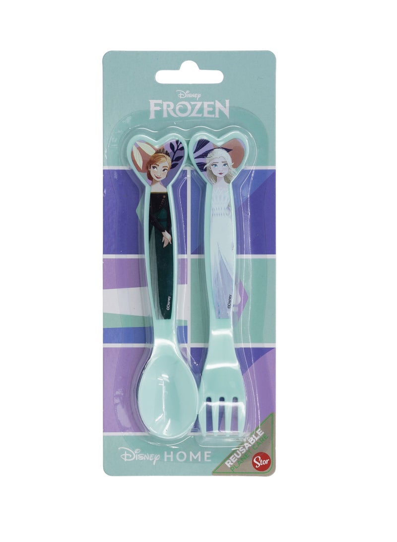 STOR 2 PCS PP CUTLERY SET FROZEN ICE MAGIC - Image 2