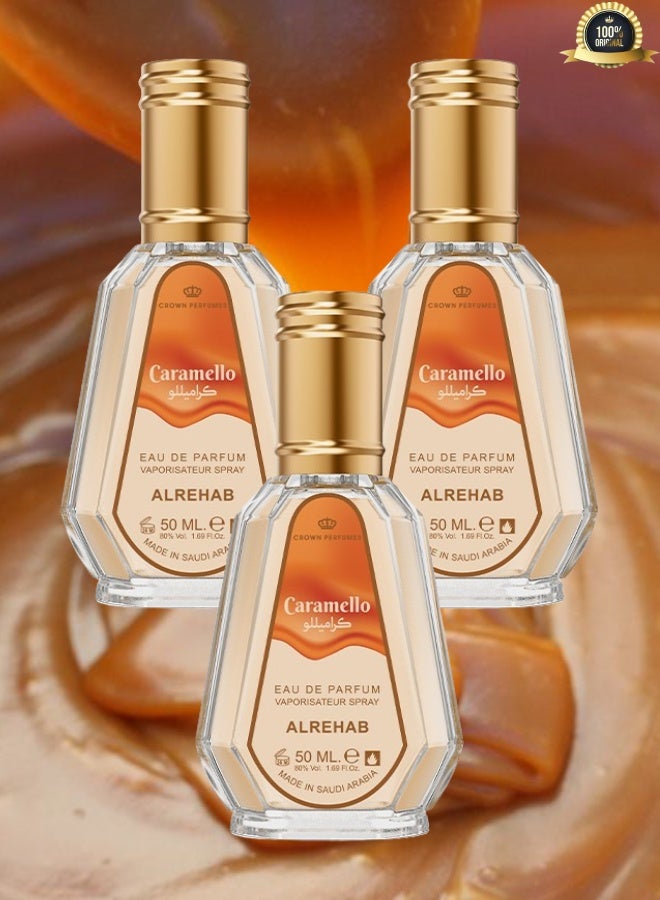 Alrehab 3 Pieces Caramello Perfume 50ML - Image 1