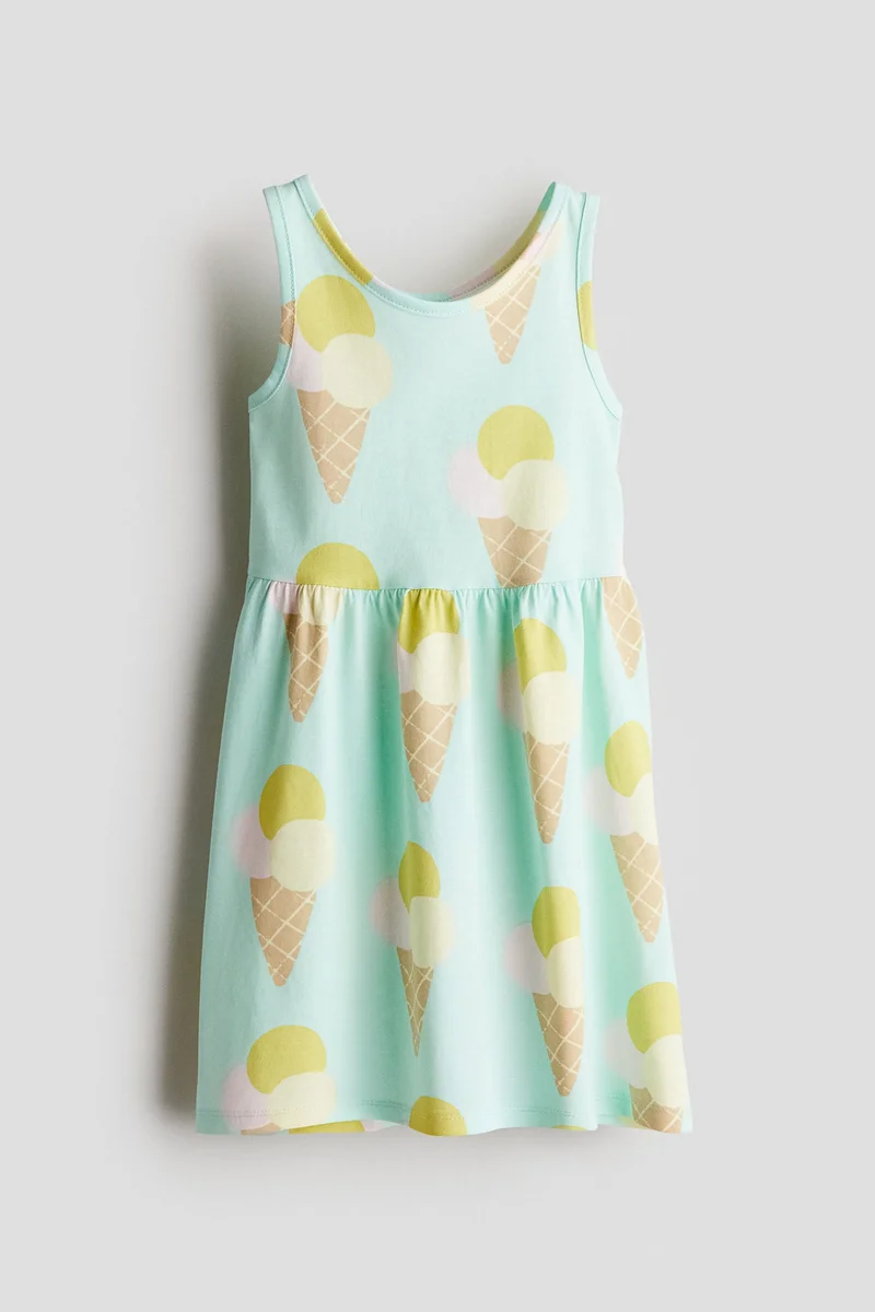 اتش اند ام Patterned cotton dress