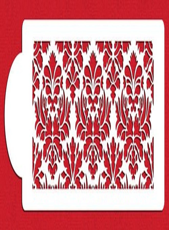 Designer Stencils Damask Cake Stencil Side (4.5"H x 12.5"W) - Image 3