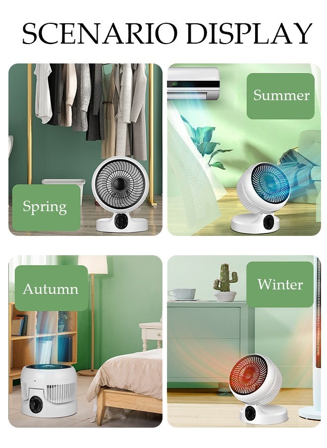 DUNISO Table Air Circulator Fan Desk Fan, Folding Rechargeable Battery Operated Fan with 3 Speed Regulation, USB Fan Quiet, for Home, Office, Travel, Camping, Outdoor  - Image 5