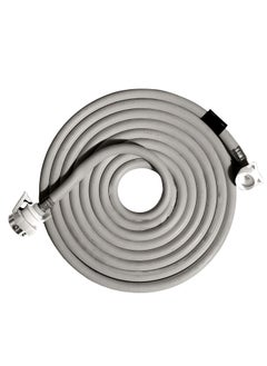 BUILDSKILL Buildskill Premium 3 Meter Flexible Washing Machine Inlet Hose Pipe for Front Top Loading Fully Automatic Washing Machine Easy to Connect and Install Lock Type Tap Adapter 1 Grey  - Image 1