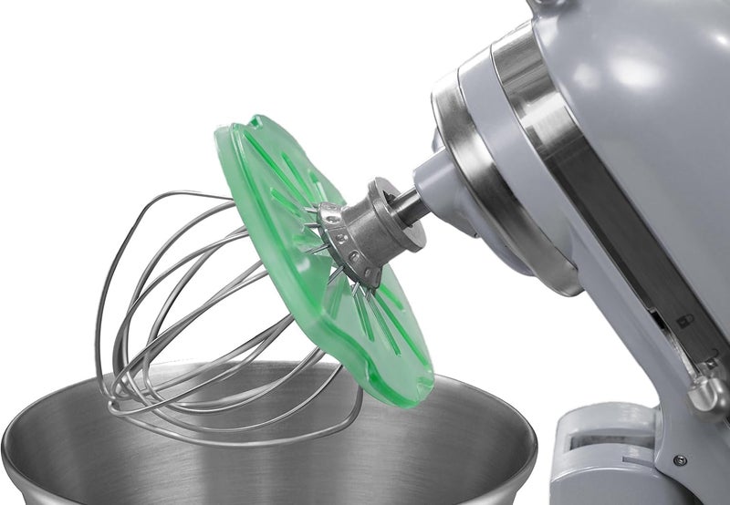 Whisk Wiper® PRO لخلاطات الوقوف - اخلط دون فوضى - ملحق خلاط الوقوف المثالي - متوافق مع خلاطات الوقوف KitchenAid ذات الرأس المائل - سعة 4.5 و5 لتر (اللون: فيروزي) - Image 1