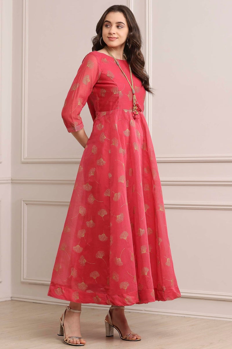 BIBA Women Printed Mix and Match(Festive 1958_Pink_42) - Image 3