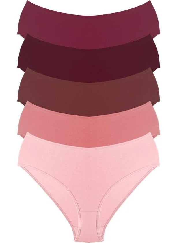 COTTONHILL Cotton Wide Edged Bato Panties 5-Pack-2