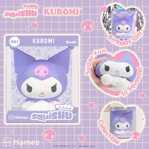 Hamee SquiSHU Buddy Hello Kitty and Friends Kuromi Cute Birthday Gift Official Merchandise Toys for Kids Adult Model Jumbo Squishy for Collectors - Image 5