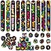 Frienda 60 Pcs Christian Easter Gifts for Kids Religious Slap Bracelets with Badges Christian Gifts Jesus Love You Wristbands Bracelets for VBS Sunday School Supplies Birthday Party FavorsJesus - Image 2
