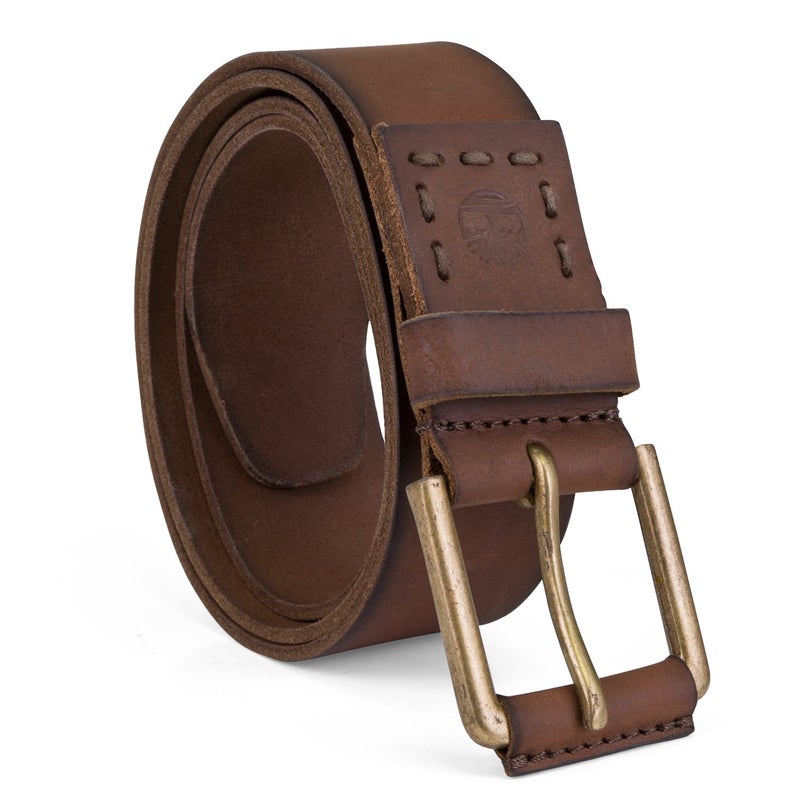 Timberland Men Big & Tall 40mm Pull Up Leather Belt, Brown, 46 - Image 1
