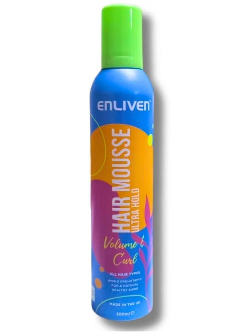ENLIVEN Hair Mousse Spray Ultra Hold 300ml - Image 1
