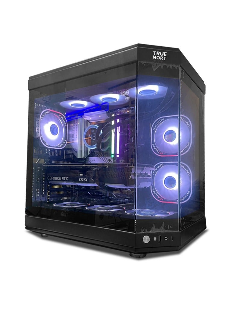Truenort Exonova Gaming PC, Intel Core i5-10400F/ H510 / RX580S/ 8GB RAM / 256GB SSD +1TB HDD/ TrueNort  RGB Black Case/ Windows 11 Pro - Image 2