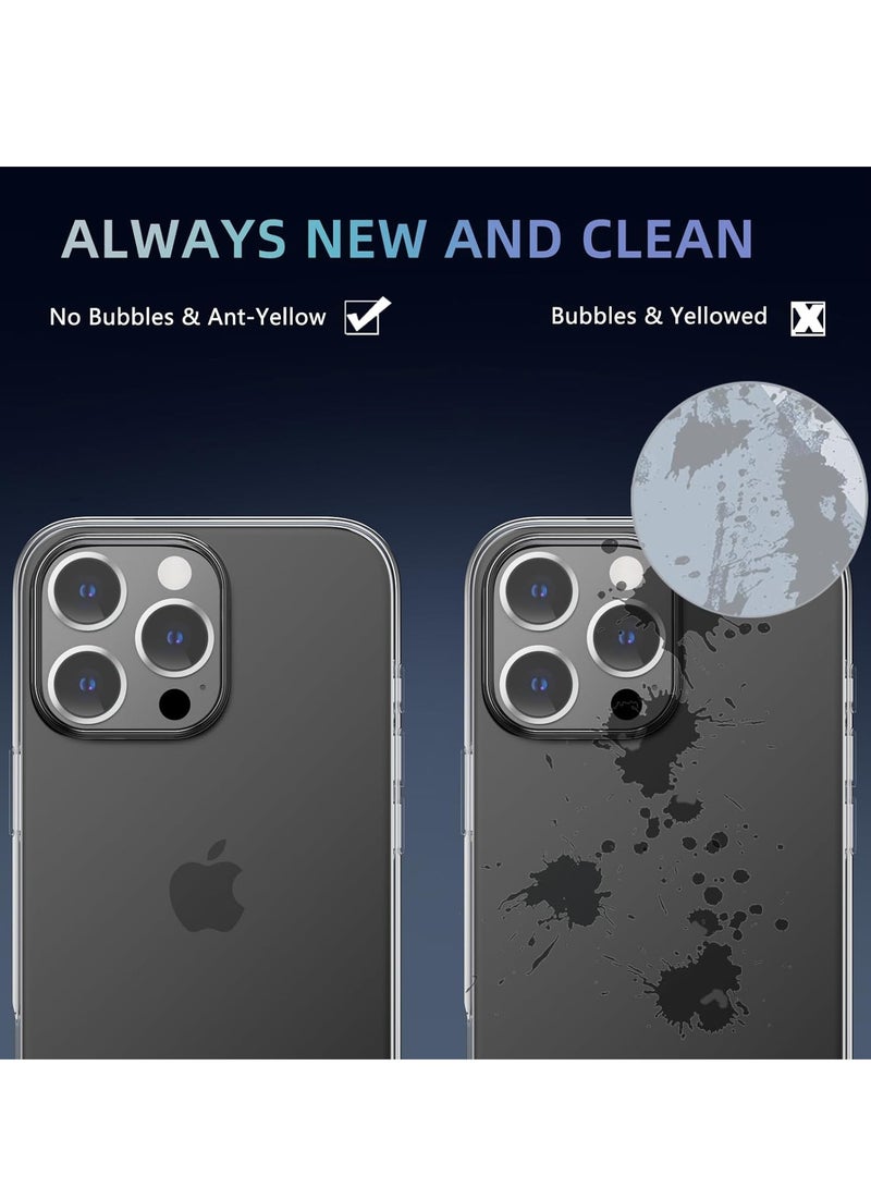 ELTRAZONE Ultra-Thin Clear iPhone 16 Pro Case [Not Yellowing] with Camera Lens & Screen Protectors – Slim, Shockproof, Anti-Slip Grip - Image 3