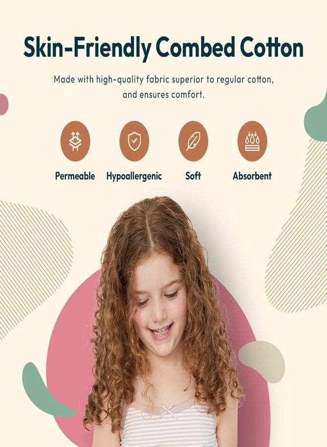 Feathers قمصان داخلية للبنات والأطفال الصغار من فيذرز - قمصان داخلية للأطفال - قطن ناعم للغاية بنقشة الورد - Image 5