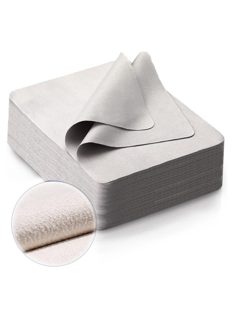 Generic - Eyeglasses Cleaning Cloth Set, Suede Lens Cleaning Cloths for Glasses, Screens, Phones, and Cameras (50 PCS, Grey) - Image 1