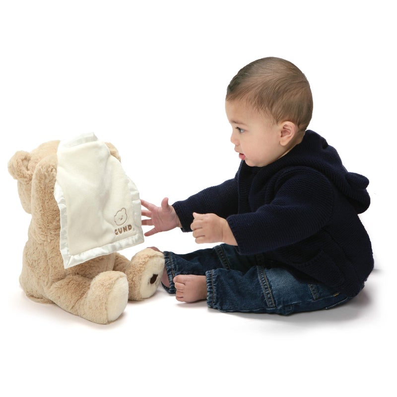 GUND Peek-A-Boo Teddy Bear Plush, Animated Stuffed Animal for Babies and Newborns, 11.5" - Image 4