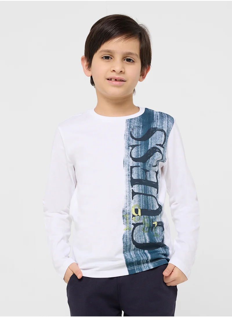 GUESS Kids  Graphic Print T-Shirt