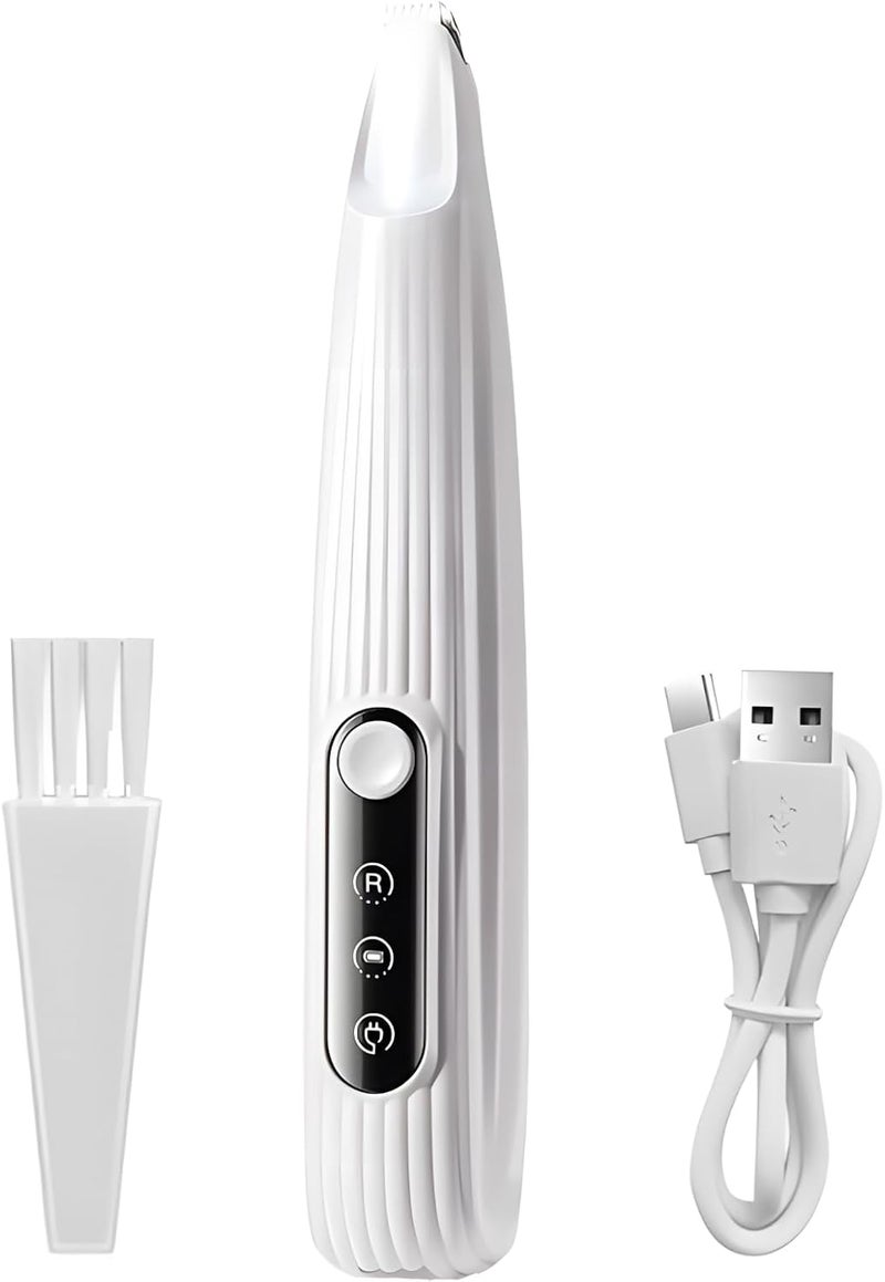 Dog Paw Trimmer with Led, Cordless Pet Hair Clippers, Low Noise, Rechargeable Dog Grooming Tool, Waterproof Precision Blades - Image 1