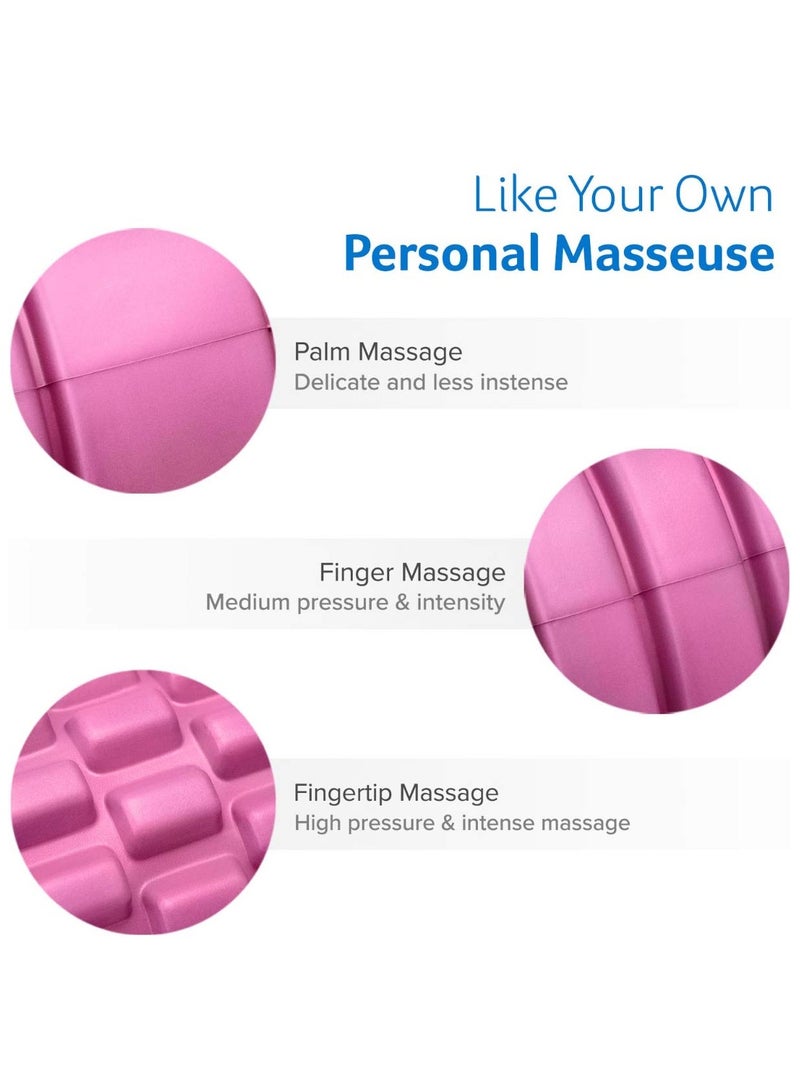 Generic Yoga Foam Roller for Deep Tissue Massage Muscle with Carry Bag, Pink - Image 3