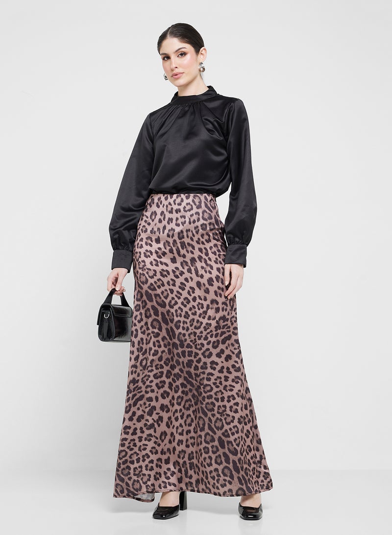ELLA Animal Print Skirt  - Image 1