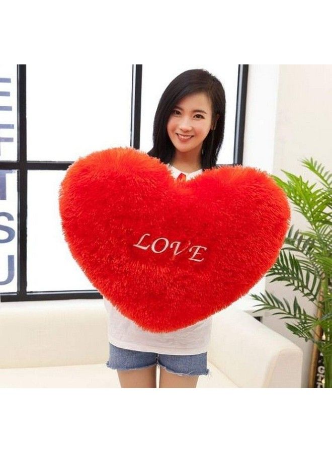 Minitrees Love Heart Shaped Cute And Lovely Soft Plush Pillow35 Cm(Red) - Image 1