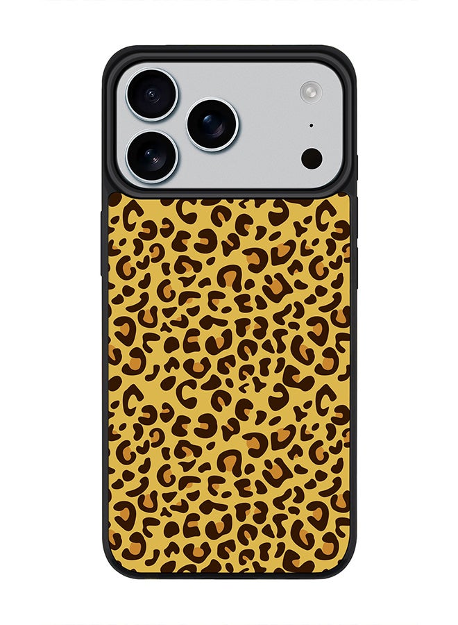 Stylizedd iPhone 17 Pro Max Case, [Compatible with MagSafe] Slim Magnetic cover Phone Case iPhone 17 Pro Max -Leopard Skin Print - Image 1