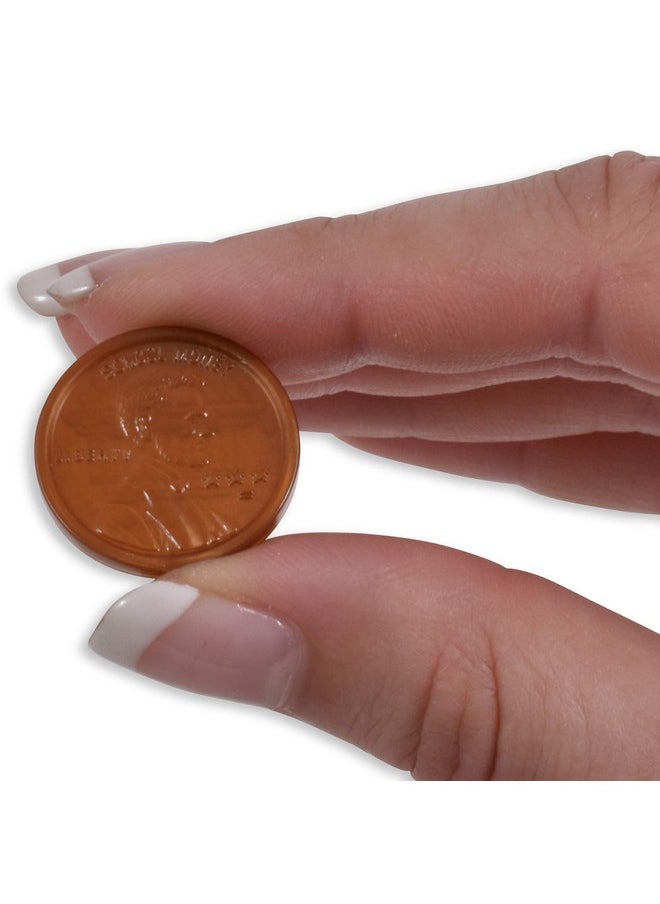 Learning Advantage LEARNING ADVANTAGE Play Pennies - Set of 100 Plastic Coins - Designed and Sized Like Real US Currency - Teach Money Math With This Pretend Play Resource  - Image 5