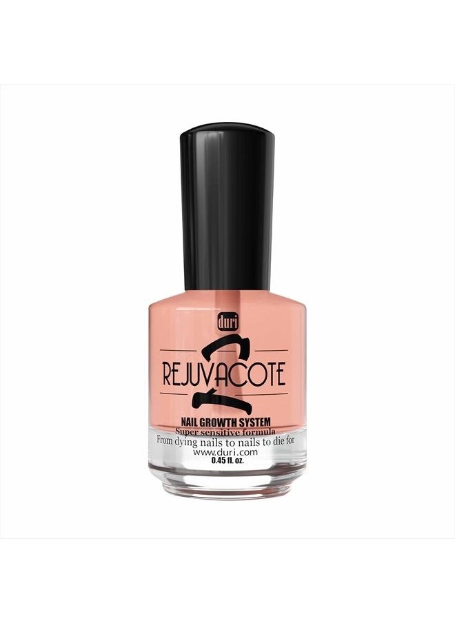 duri - Rejuvacote 2 Nail Growth System Sensitive Formula - Nail Hardener and Strengthener for Brittle, Breaking, Splitting Nail Repair - 0.61 fl. oz. - Image 1