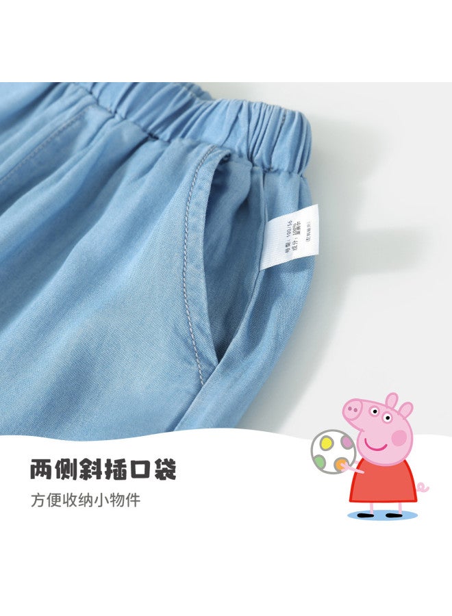 Peppa Pig 25 Summer Thin Boys' Casual Denim Shorts Soft & Breathable Infant Pants - Image 5