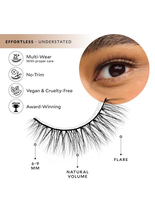 Velour Lashes - Velour Effortless Lash Kit - False Lashes + Lash Applicator + Eyelash Glue - Reusable 25+ Times - Natural-Looking False Eyelashes - Fluffy & Lightweight No-Trim Lashes - Fake Lashes For All Eye Shapes - Image 1