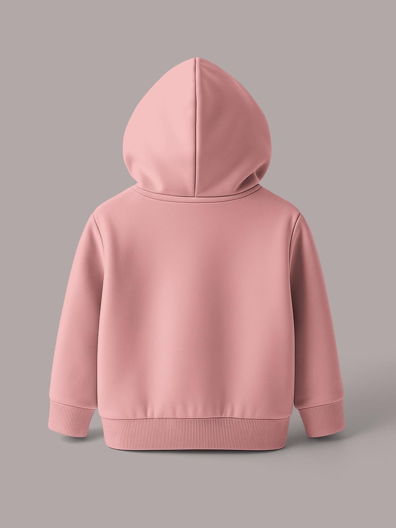 HELLCAT Trendy Cotton Blend Hoodie Sweatshirt for Girls - Pack of 1_Pink_15-16Years - Image 3