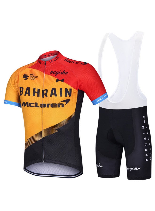 Tour De France Cycling Jersey Short-sleeved Suit For Men In Summer, Breathable Cycling Shirt For Road And Mountain Bikes, Breathable And Quick-drying