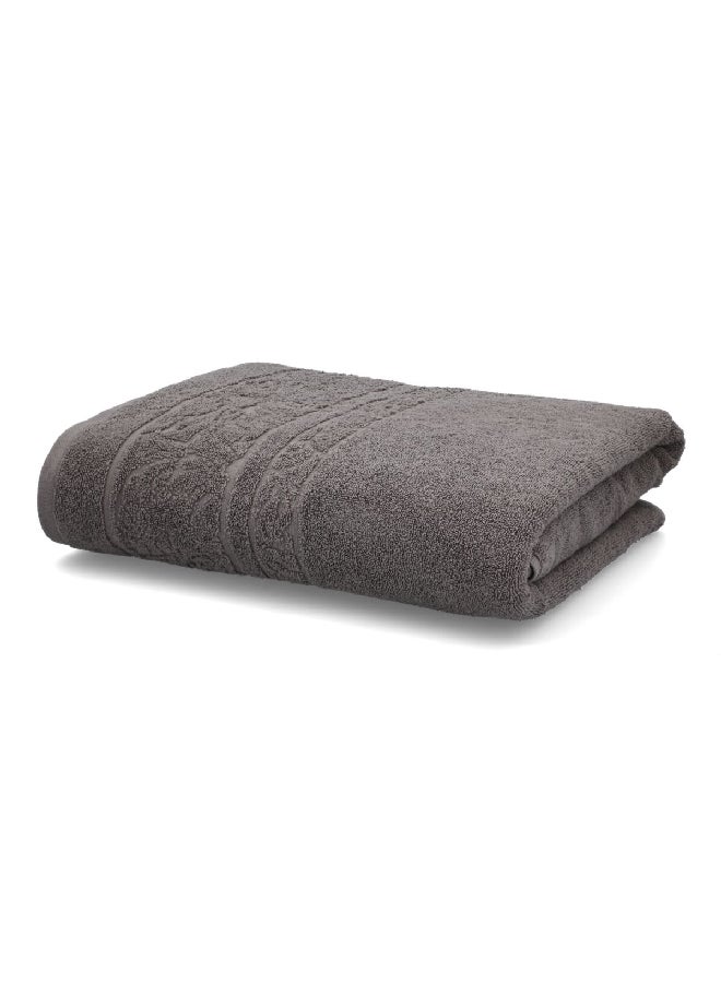 Cannon Soft Highly Absorbent and Quick Drying Jacquard Beach Towel Zinc 100 x 150cm CN JE100X150-ZINC - Image 2
