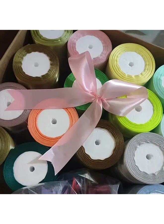 Smoke Purple 3 Rolls Luxury Ribbon 56 Colors Glossy Craft for Wedding Gift Wrapping Thanksgiving - Image 4