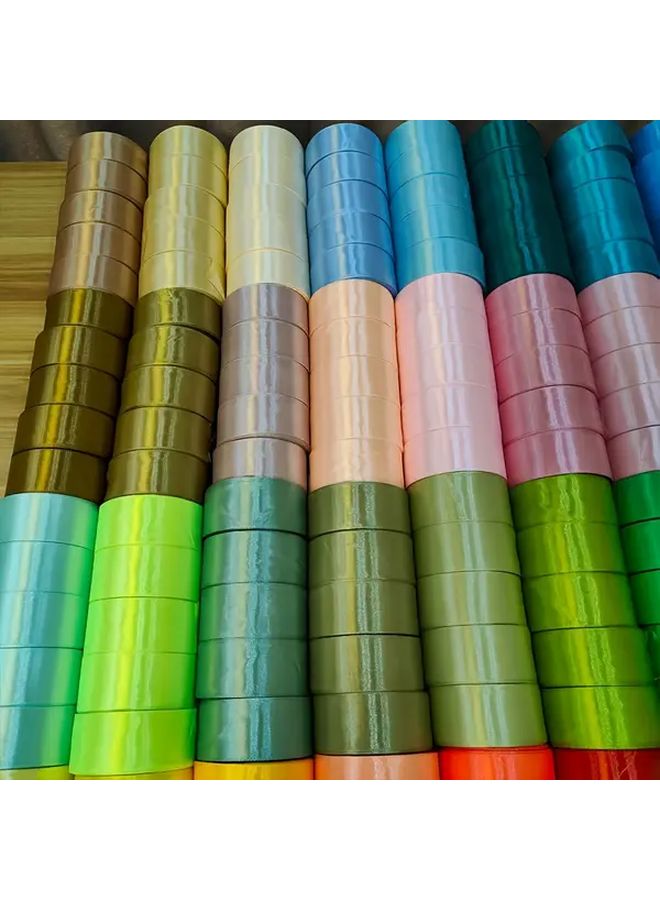 Smoke Purple 3 Rolls Luxury Ribbon 56 Colors Glossy Craft for Wedding Gift Wrapping Thanksgiving - Image 3