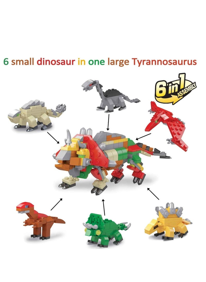 Gacha Series Dinosaur Basket Filler Children's Enlightenment Fit Assembled Small Particle Building Blocks Surprise Egg Hunting Party Toy Gift (12 Pack) - Image 2