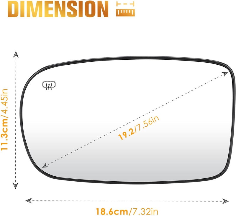 AEagle Driver Left Side Heated Mirror Glass - Image 5