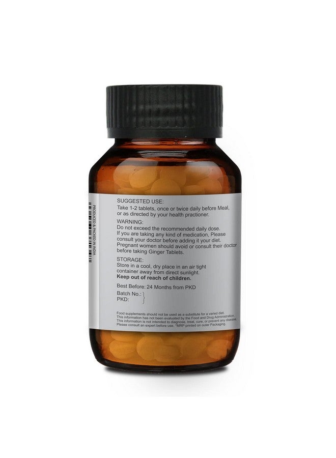MERLION NATURALS Merlion Naturals Ginger Tablets, Zingiber officinale, 500mg (120 Tablets)  - Image 2
