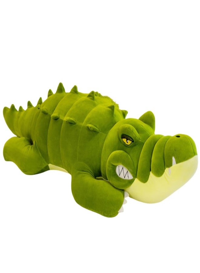 OUKEYI 31 Inch/80cm Crocodile Big Hugging Pillow, Cute Alligator Plush Stuffed Animal,Crocodile Plush Toy Sleeping Long Pillow Toy Gifts for Kids, Birthday, Christmas, Green - Image 1