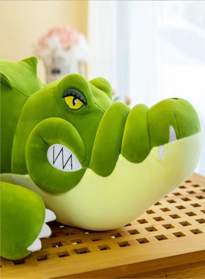 OUKEYI 31 Inch/80cm Crocodile Big Hugging Pillow, Cute Alligator Plush Stuffed Animal,Crocodile Plush Toy Sleeping Long Pillow Toy Gifts for Kids, Birthday, Christmas, Green - Image 3