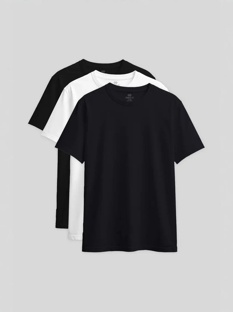 تومي لايف TOMMY Women's Cotton Elastane Crew Neck T-Shirt