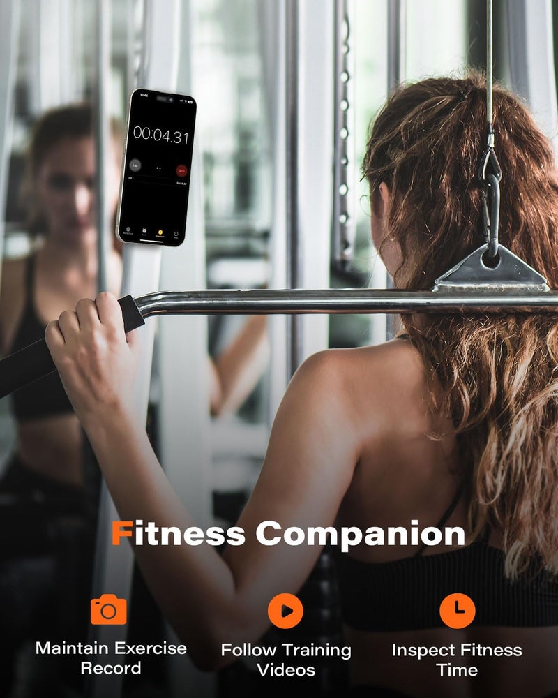 A2C Gym Fitness Phone Mount for MagSafe - 17 N54 Strong Magnets Stable and Secure Phone Mount with Adjustable Strap, 3-in-1 Mount for Gym Equipment, Stroller, Treadmill, Peloton Exercise Bikes - Image 3