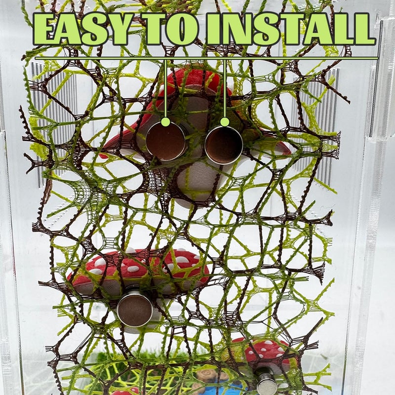 Julang Jumping Spider Enclosure Accessories â€“ 3 Pcs Jumping Spider Mushroom Styling Platforms with Magnetic Mounting for Climbing, Resting and Exploration - Image 4