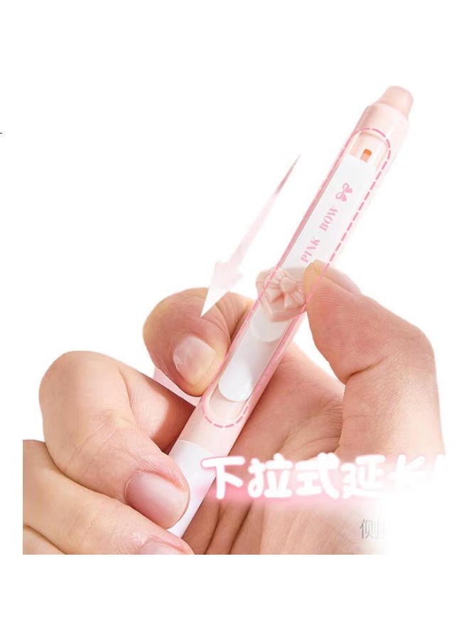 Kaba Bear Kabear Erasable Gel Pen Crystal Blue Color Cute Soft Grip Push Button St Thermal Sensitive Erasable 0.5Mm For Elementary School Students Sweetheart Strawberry - Image 3