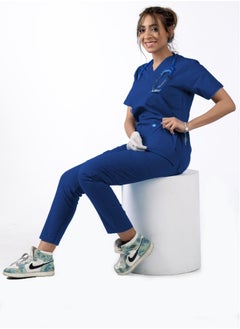 RZ RZ2 Women's Medical Scrub, Comfortable and soft Lycra and polyester blend, 2-piece set, ideal for medical environments.  - Image 2