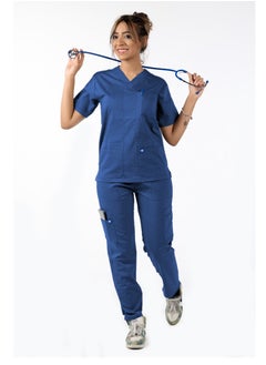 RZ RZ2 Women's Medical Scrub, Comfortable and soft Lycra and polyester blend, 2-piece set, ideal for medical environments.  - Image 3
