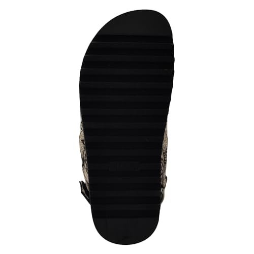 Guess Women's FADEY Sandal, Black/White Logo 001, 11 - Image 4