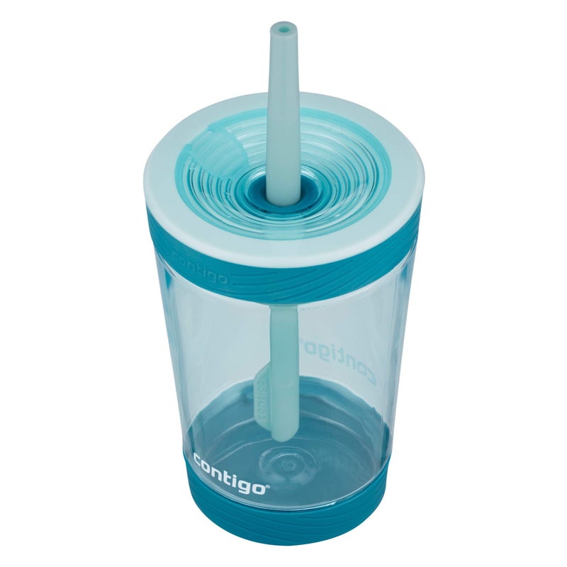 Contigo Kids Spill-Proof Tumbler with Straw 14oz. Honeydew - Image 2