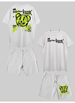 THREADCURRY Never Look Back Printed Co-ord Set for Men - Half Sleeve Oversized T-Shirt and Shorts - pzsku/ZD68A8F93F35187743C17Z/45/_/1717058587/3de9ed84-2801-40fa-850a-33608abbe286