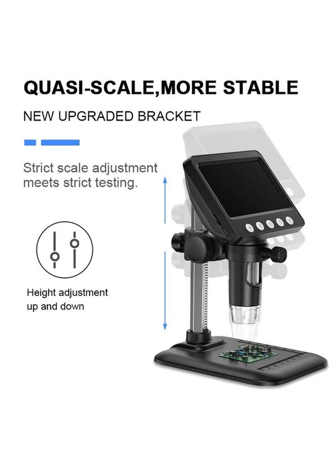 Inskam 4.3 Inch Digital Microscope 1000X Magnification 8LED Black USB Computer Microscope - Image 4