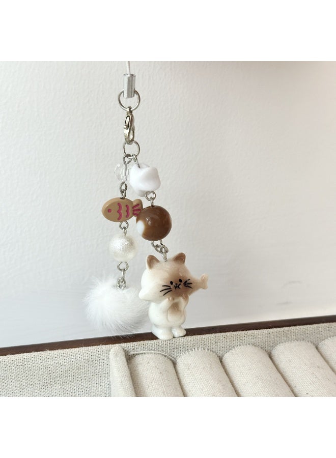NIBEMINENT Phone Charm/ Chain Strap for Women Girls, Cute Cartoon Cell Phone Case Lanyard Wrist Strap