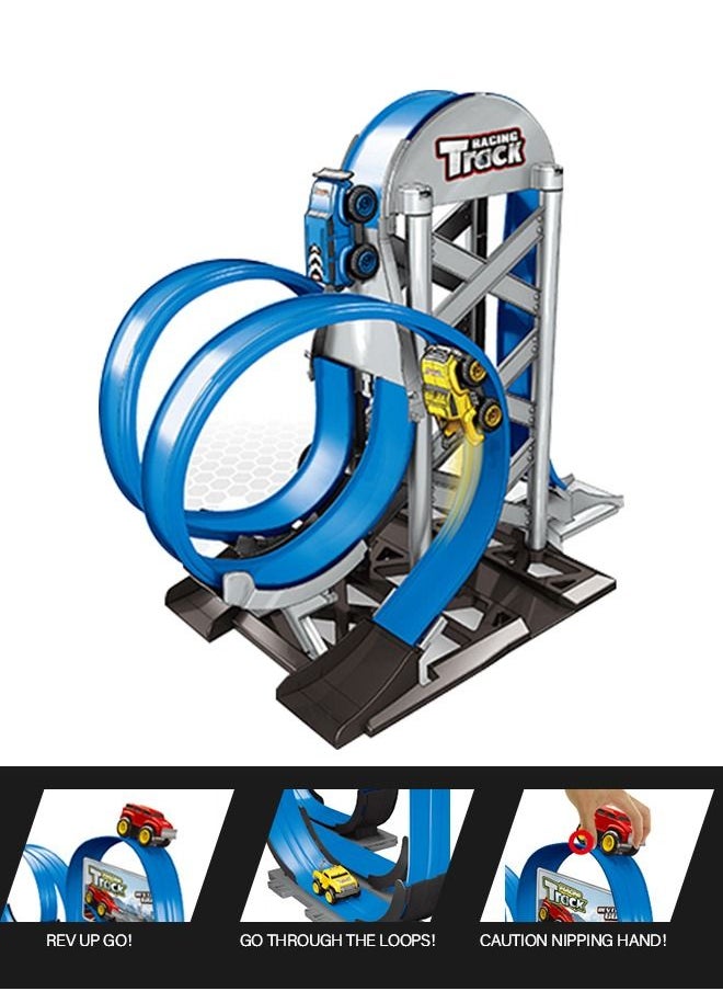 GROIC - Magnetic Toys Car, DIY Assembled Race Car Games Inertial Anti-Gravity Rail Roller Coaster, Race Track Educational Toys for Boys, Roller Cars Toys Gifts for Children (2 Car) - Image 1